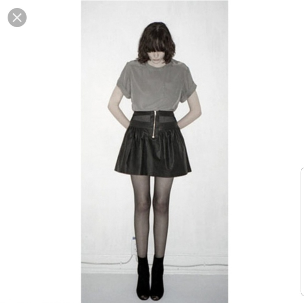 😁NOMIA/barneys linen mesh insert mini skirt